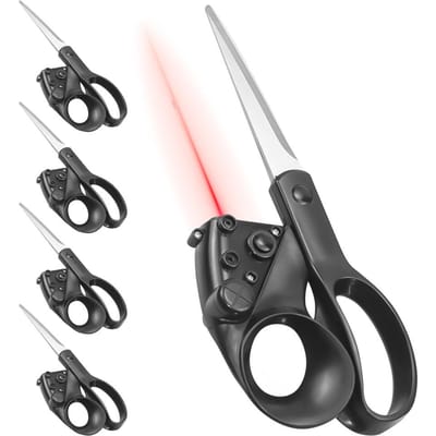 5 Stuks Huishoudschaar Laser Multifunctionele Naaischaar voor Papier Stof Recht Snel 5 Pack gray