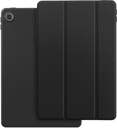 Avizar Hoesje geschikt voor Lenovo Tab 10.1 2025 Trifold Pro Gebruik 2 Hoeken, Zwart