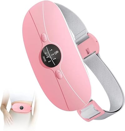 Menstruatiewarmtekussen - Elektrisch Warmtekussen - USB Buikwarmer - 3 Warmtestanden - 3 Massagemodi - Verwarmde Rugsteun - Verlichting Menstruatieklachten - Roze