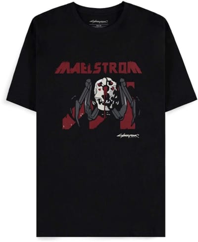 Cyberpunk 2077 - Maelstrom mural Unisex Tshirt - S - Zwart