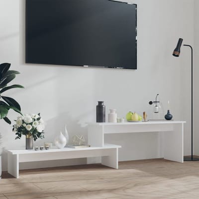 vidaXL - Tv-meubel - 180x30x43 - cm - bewerkt - hout - wit