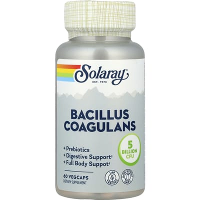 Bacillus coagulans, 5 miljard, 60 vegetarische capsules (2,5 miljard per capsule)