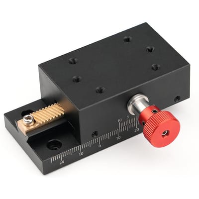 Tandheugel Aandrijving Verplaatsingsslede Aluminiumlegering Constructie Zwaluwstaartgroeven Geleiding Handmatige Platform veelkleurig
