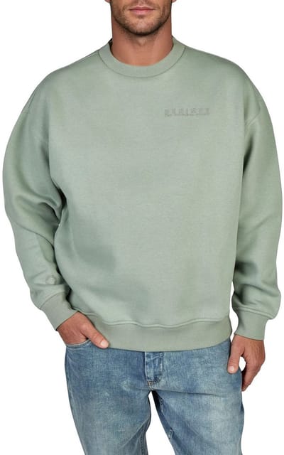 DENIMFY Heren trui DFKeno bequem Groen S Ronde Hals Volwassenen sweatshirt / sweater