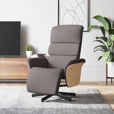 Relaxstoel met Voetensteun - Ligstoel Draaistoel - Ontspannen Zitten - 360 Graden Draaibaar - 795 x 1295 x 955 cm