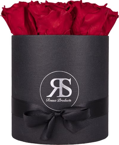 Flowerbox Longlife Gigi rood - Ruim assortiment aan Luxe & Handgemaakte cadeaus - Verras op een speciale manier - 2 jaar houdbare rozen!
