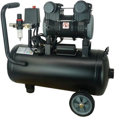 TRUTZHOLM Premium Brushless Silent Compressor 24L - 900W Fluisterstille Compressor 62dB - Olievrije 8 Bar Perslucht Krik