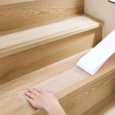 Transparante Antislip Trapmatten voor Binnentrappen Houten Treden - 15 Stuks