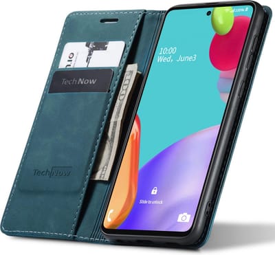 Hoesje geschikt voor Samsung Galaxy A52 / A52s - Book Case Leer Slimline Blauw