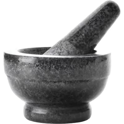Granieten vijzel en stamper Lacor 12x8 cm
