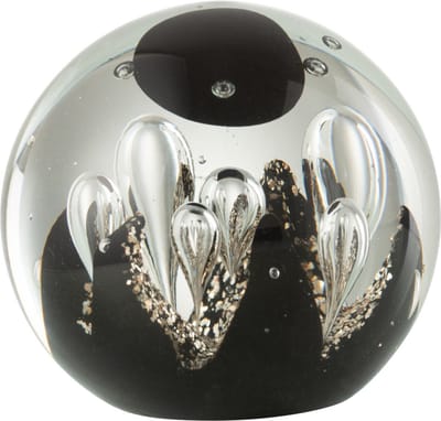 J-Line presse-papier magic - glas - goud/zwart - medium