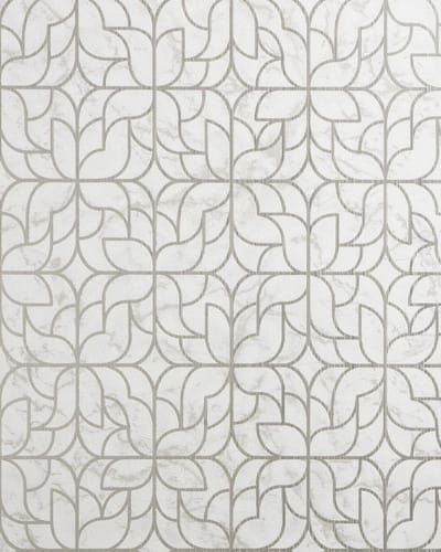 Grafisch behang EDEM 85074BR35 behang licht gestructureerd design glanzend crème parelmoer-grijs ivoorkleurig zilver 5,33 m2