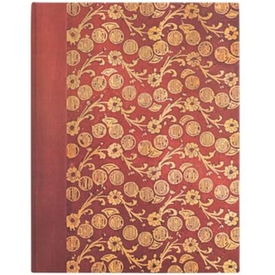 Paperblanks cahier, formaat 18 x 23 cm., uitvoering virgina woolf's notebooks - the waves