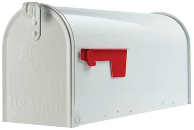 Amerikaanse brievenbus / US mailbox Elite Wit / Maat Large
