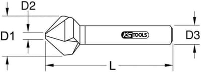 Kegel- en verzinkboor - Ontbraamverzonken Boor - Metaal Bewerken - Drie Snijkanten - 15mm - Zilver