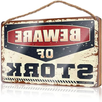 Houten Deurbord - Rustiek Bord - Waarschuwingsbord - Handgemaakt Hout - 15 x 28 cm - Niet gespecificeerd