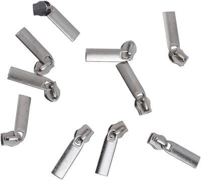 Rits Vervanging - Schuifjes Set - Kleding Reparatie - Verwijderbaar Ontwerp - 10 Stuks - Zilver