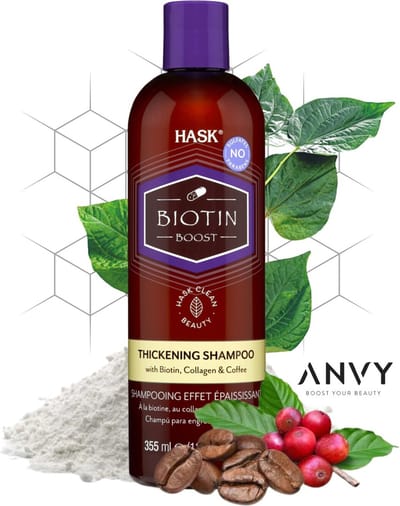 Hask Shampoo Biotin Boost Thickening Shampoo - Met extra collageen - Voor extra volume