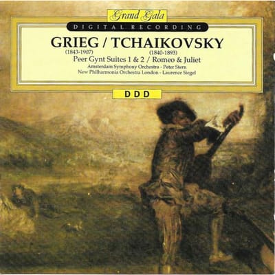 CD EDVARD GRIEG / PYOTR ILYICH TCHAIKO - Peer Gynt Suite 1 Op 46 DGL2112 Grand Gala 1991 Europa ObiClassical Gebruikt beige