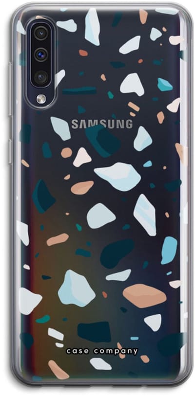 Case Company® - Hoesje geschikt voor Samsung Galaxy A50 hoesje - Terrazzo N°13 - Soft Cover Telefoonhoesje - Bescherming aan alle Kanten en Schermrand