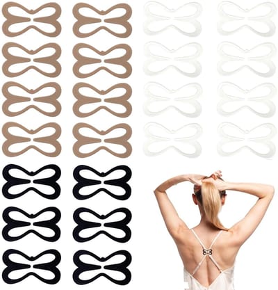 Set Van 24 BH Clips - Bra clips - Onzichtbare Beha Gesp - BH Band Houder - Bh haakjes - BH clip achterkant - Gesp voor je BH bandjes - BH accessoire - Shapetape - Anti-slip - Voor verborgen bandjes en decolleté-controle