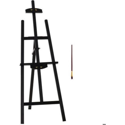HOMCOM Chevalet en bois de pin, pliable & réglable à 90°, chevalet assis et debout pour la peinture artistique