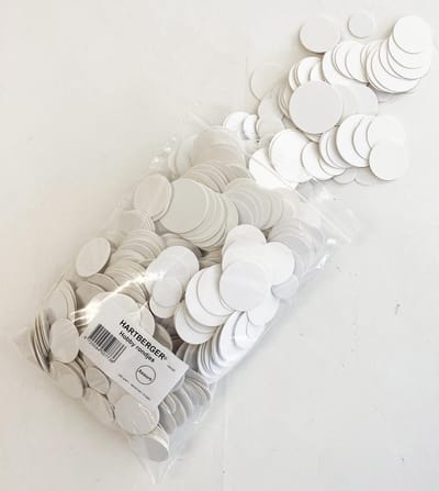 Hartberger Hobby rondjes assortiment mix – 250 gram - DIY hobby knutsel karton rondjes - ook geschikt als labels kraftpapier