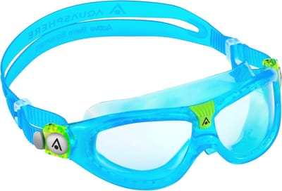 Kinder Zwembril - Zwemmasker Kinderen - Veilig Zwemmen - 180 Graden Zichtveld - 3 inch hoogte - Aqua