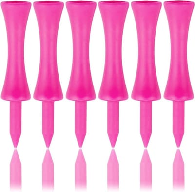 Kleurige Golf Tees van Plastic 57mm - 100 Stuks voor Volwassenen, Ideaal voor Golfspelers