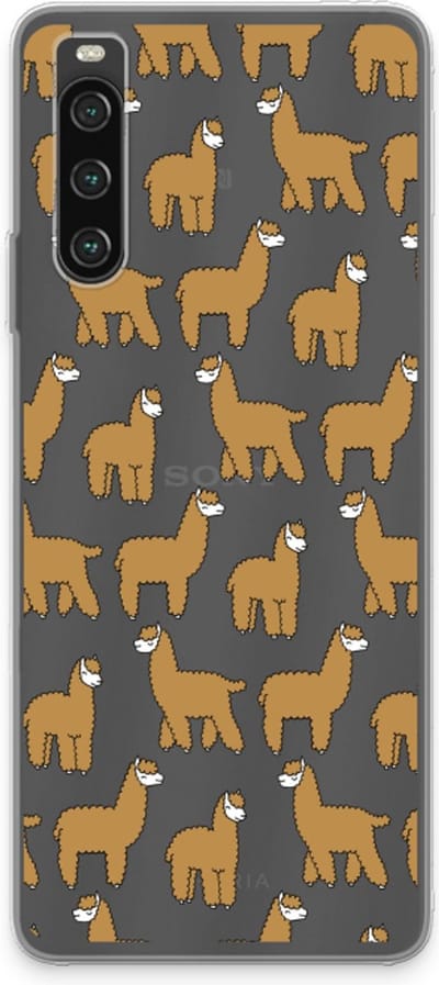 Case Company® - Hoesje geschikt voor Sony Xperia 10 IV hoesje - Alpacas - Soft Cover Telefoonhoesje - Bescherming aan alle Kanten en Schermrand
