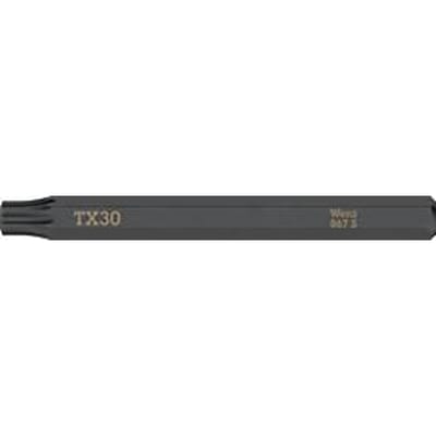 WERA bit 867 S ster profiel, maat 30 x L 70 mm, 1/4 inch aandrijving, extra sterk, voor slagschroevendraaiers, 5 stuks