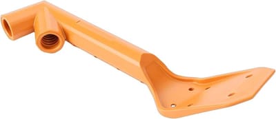 Gootgereedschap Schep - Dakgootreiniger Hulpstuk - Dakgoot Onderhoud - Dubbele Schroefdraad - 34.98 cm - Oranje