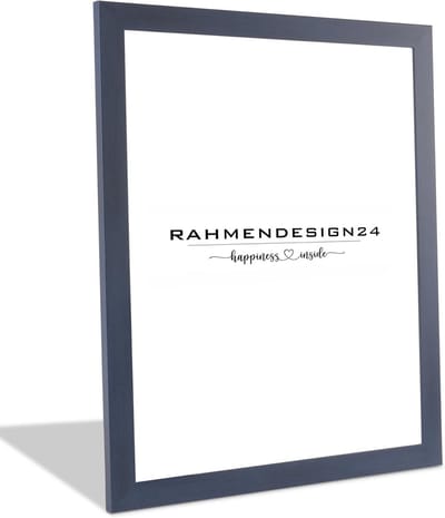 Puzzellijst donkerblauw 60x80cm met ontspiegeld acrylglas - Galerij- en wissellijst voor wanddecoratie