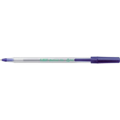 Balpen Bic Ecolutions round stic medium blauw