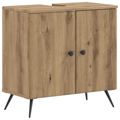vidaXL - Wastafel - kabinet - voor - de - badkamer - BREDA - Artisanaal - eiken