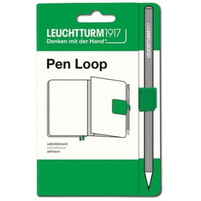 Leuchtturm1917 pen loop zelfklevende pennenlus lenteblad groen