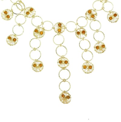 Behave - Ketting met Ronde Hangertjes - Goudkleurig - Nikkelvrij - 41 cm