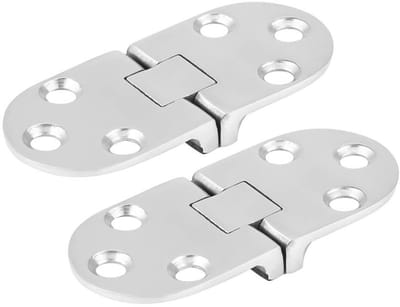 Dailygoody - RVS Scharnieren - Hoogwaardige Kwaliteit - 6.7 cm - Duurzaam en Sterk - Perfect voor Botendeuren - Geschikt voor Klussen - RVS 316