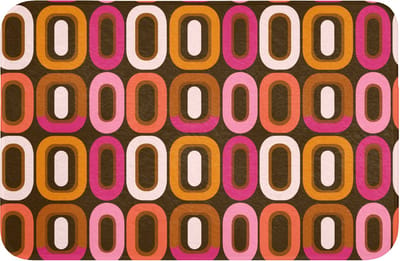 WC mat 60x40 cm - Antislip - Modern - Retro - Kleurrijk - Toiletmat - Vloermat - Douchemat - Toilet tapijt - Toiletmatten