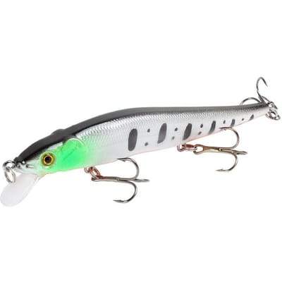 Vislokaas Minnow Crankbait Wobblers 3D Ogen Baars Kunstmatig Aas Snoek Karper Aas Zwemaas Vissen Pesca