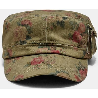Stradivarius Pet met bloemenprint  Kaki OS