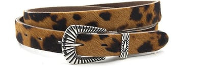 Dames smalle riem tijgerprint - 2.5 cm breed - Leer - Smalle riem - Fashion statement - Maat 85