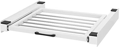Universeel Tussenframe 60,5x54,5cm met Uitschuifbare Handdoekhouder voor Wasmachine en Droger