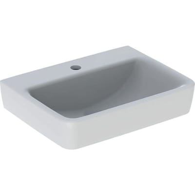 Geberit Renova Plan hand-rinse basin 50 cm with tap hole in the middle, without overflow 501.629.00.1