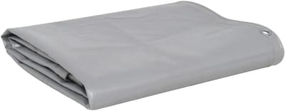 Afdekzeil - Dekzeil Waterdicht - Bescherming Buiten - Scheurvast PVC Coating - 2.5 x 3.5 m - Grijs