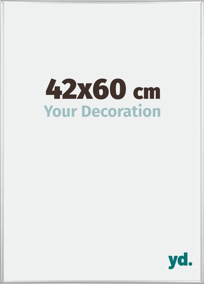 Your Decoration - Fotolijst 42x60 cm - Aluminium - Zilver Hoogglans - Kent