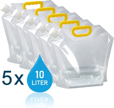 jerrycan zak - 5x 10L - Opvouwbare jerrycan - Waterzak