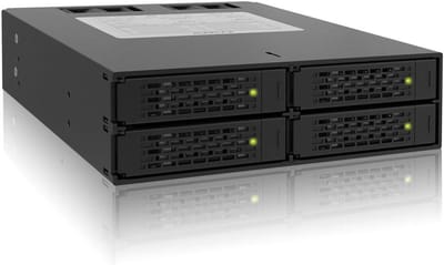 Hot Swap Behuizing - Harde Schijf Kooi - Opslag Uitbreiden - 4 Schijven 5.25" Bay - 2.5 inch Drives - Zwart