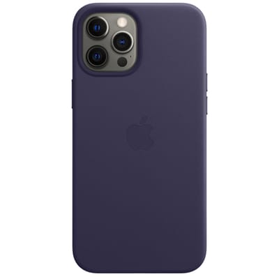 Leather Backcover MagSafe voor de Apple iPhone 12 Pro Max - Deep Violet