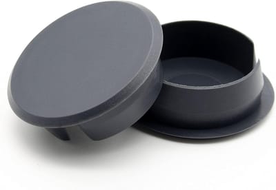 Afdekpluggen 4 stuks - Kunststof doppen - Gat afdekken - Hoogwaardig polyethyleen - 36x30 mm - Antraciet